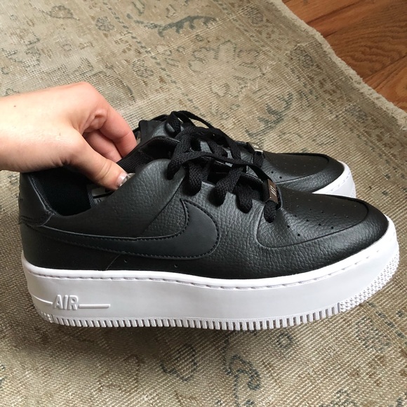 black platform air force 1